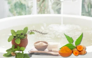 Ayurvedic Home Remedies for PCOD and PCOS, Ritual Bathing (Snana) with Medicinal Herbs
