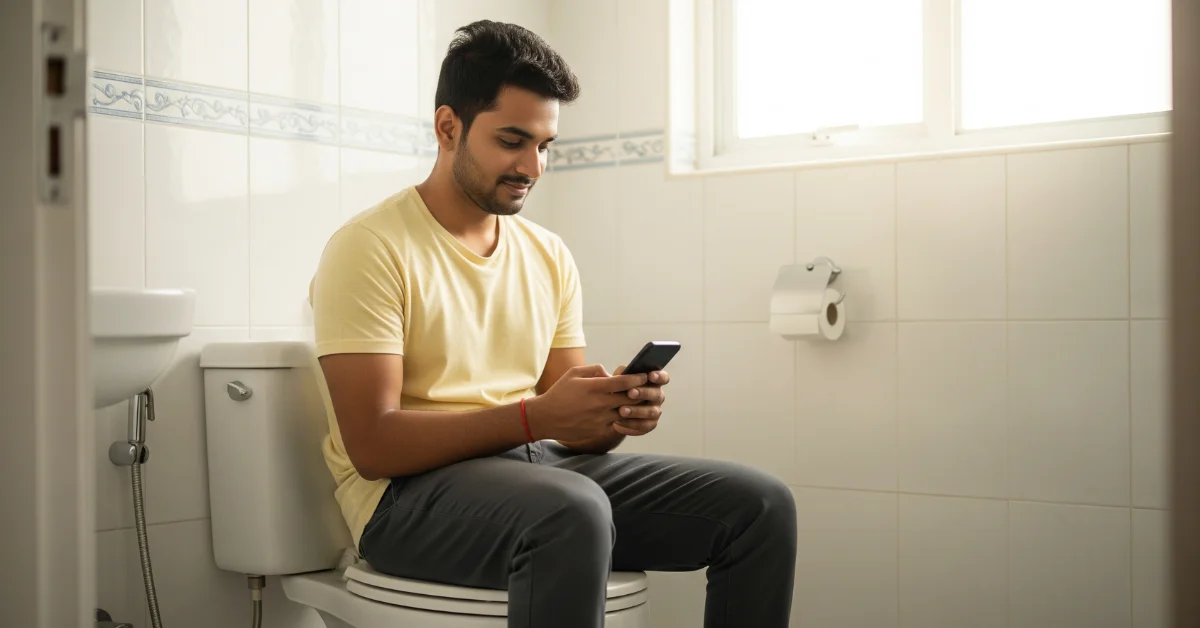 The toilet is the only place where I’m not worried about my boss or my customers